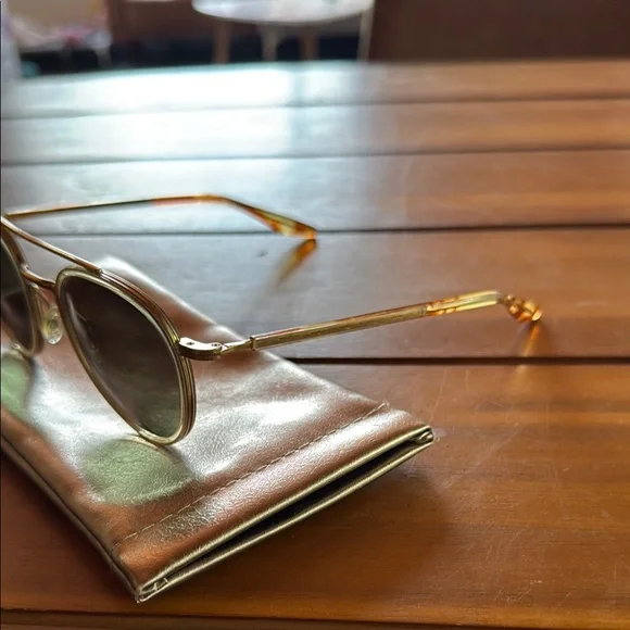 Barton Perreira Gold and Brown Sunglasses - Picture 5 of 8